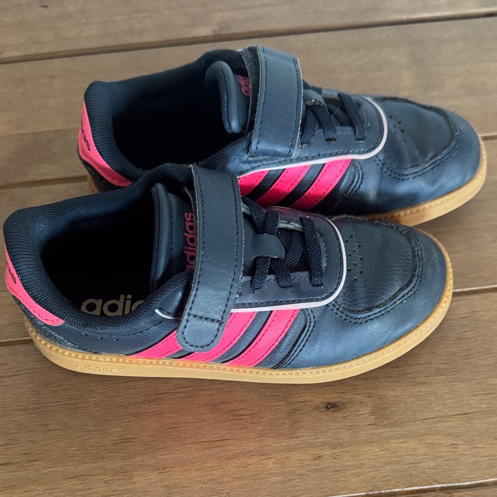Adidas Kids Navy and Pink Sneakers